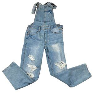 Women's Blue Denim Overalls